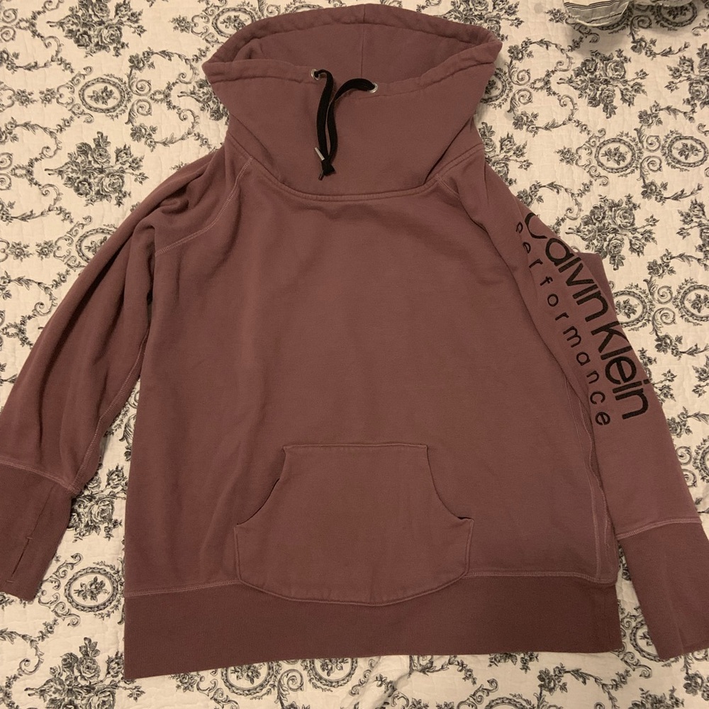 Women’s Calvin Klein performance cowl neck hoodie/ sweater